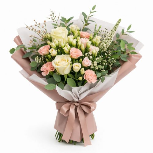 Красивый букет «Шелковая нежность»